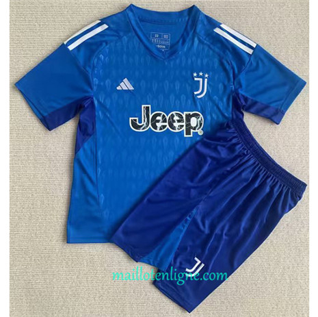 Thai Maillot Juventus Enfant Gardien de but Bleu 2023 2024