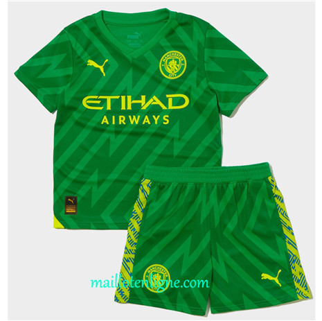 Thai Maillot Manchester City Enfant Gardien de but Domicile 2023 2024