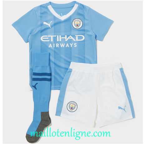 Thai Maillot Manchester City Enfant Domicile 2023 2024