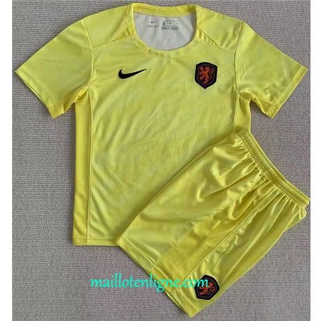 Thai Maillot du Pays-Bas Enfant Amarillo 2023 2024