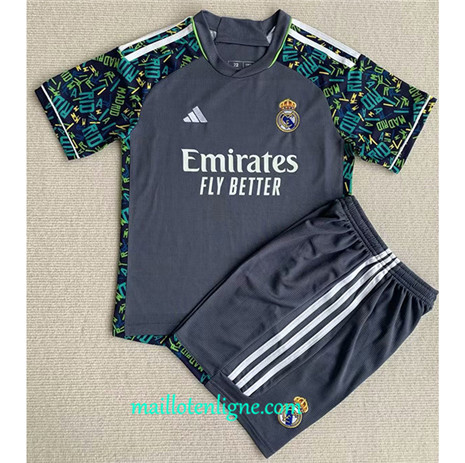 Thai Maillot Real Madrid Enfant Gris 2023 2024