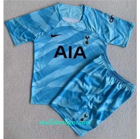 Thai Maillot du Tottenham Enfant Gardien de but Bleu 2023 2024