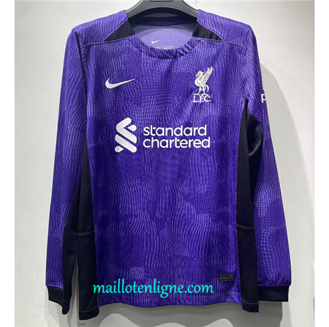 Thai Maillot Liverpool Third Manche Longue 2023 2024