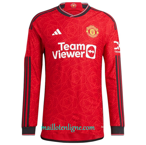 Thai Maillot du Manchester United Domicile Manche Longue 2023 2024