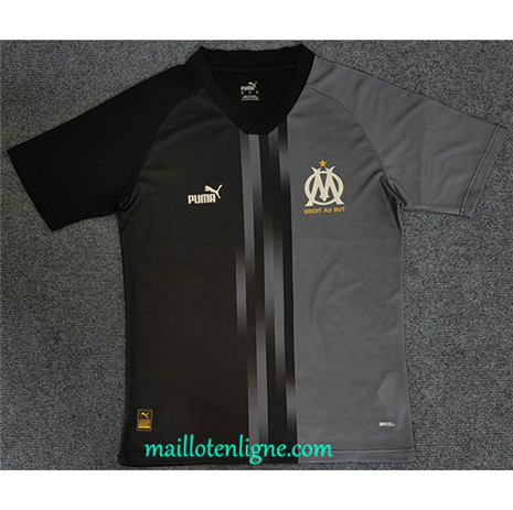 Thai Maillot du Marseille Training Noir/Gris 2023 2024