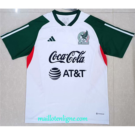 Thai Maillot Mexique Training Blanc 2023 2024