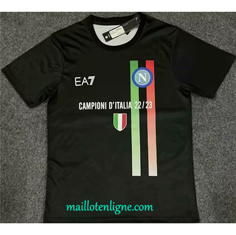 Thai Maillot du Napoli champions Noir 2023 2024