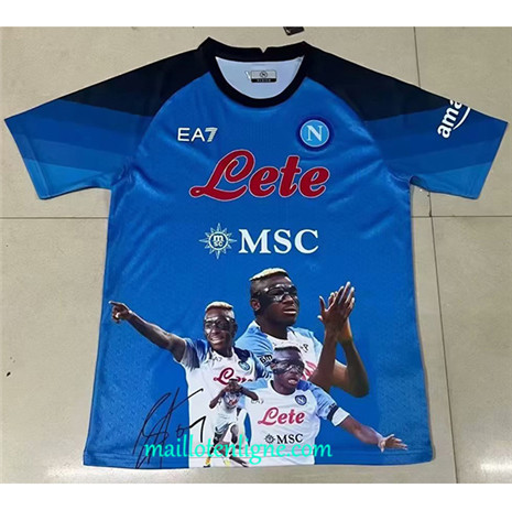 Thai Maillot Napoli Édition spéciale Bleu 2023 2024