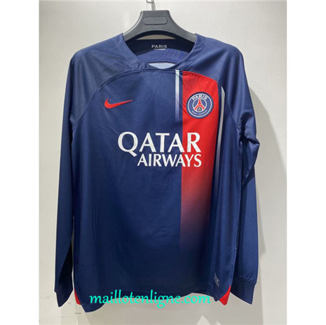 Thai Maillot du Paris Saint-Germain Domicile Manche Longue 2023 2024