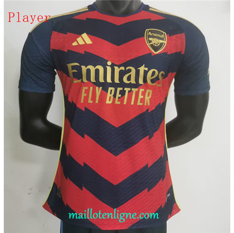 Thai Maillot du Player Arsenal Rouge/Noir 2023 2024