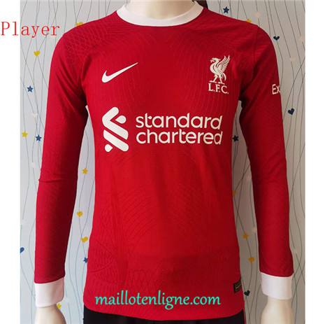 Thai Maillot Player Liverpool Domicile Manche Longue 2023 2024