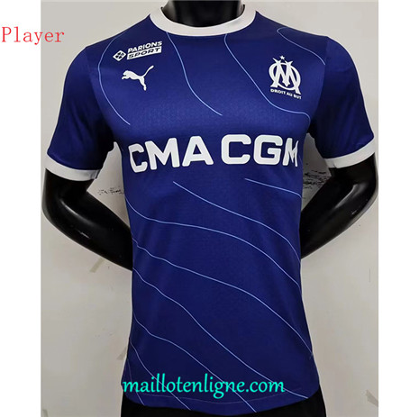 Thai Maillot Player Marseille Exterieur Bleu 2023 2024