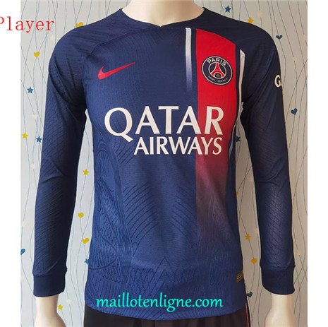 Thai Maillot Player Paris Saint-Germain Domicile Manche Longue 2023 2024