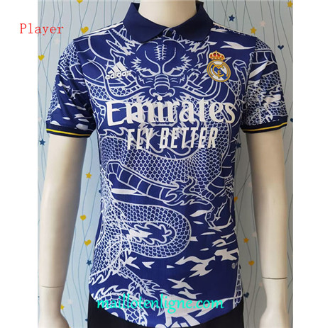 Thai Maillot Player Real Madrid Dragon Bleu 2023 2024