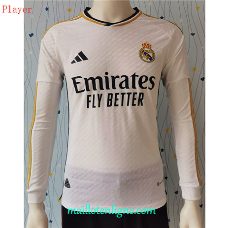 Thai Maillot du Player Real Madrid Domicile Manche Longue 2023 2024