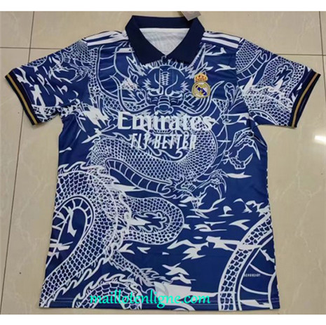 Thai Maillot du Real Madrid Dragon Bleu 2023 2024