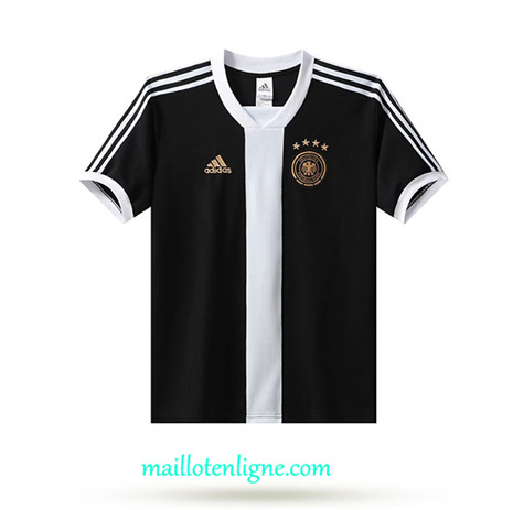 Thai Maillot Retro Allemagne Noir