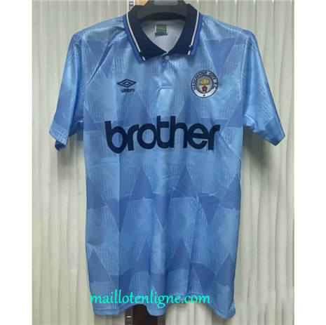 Thai Maillot du Retro Manchester City Domicile 1989-90