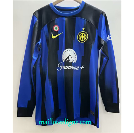 Thai Maillot Inter Milan Domicile Manche Longue 2023 2024 ML0195