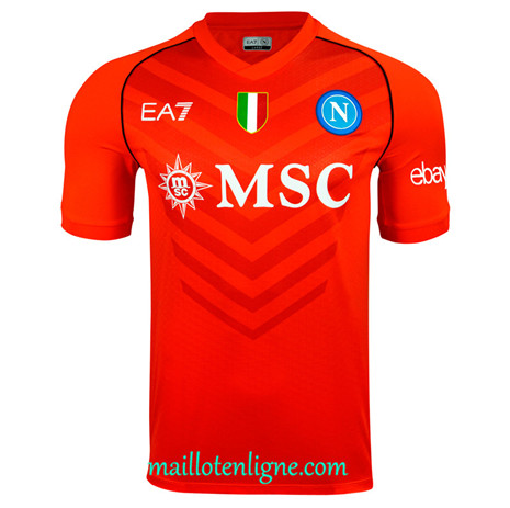 Thai Maillot Napoli Gardien de but Orange 2023 2024 ML0204