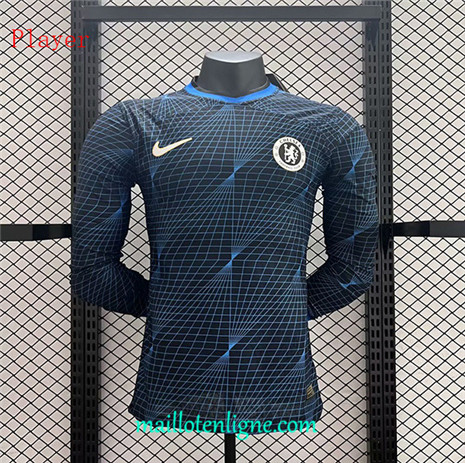 Thai Maillot Player Chelsea Manche Longue Bleu 2023 2024 ML0159