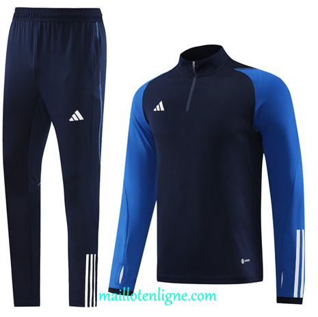 Thai Maillot Ensemble Adidas Survetement 2023 2024 Bleu ML0558