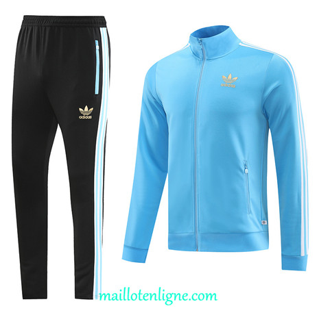 Thai Maillot Ensemble Adidas Veste Survetement 2023 2024 Bleu ML0571