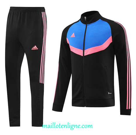 Thai Maillot Ensemble Adidas Veste Survetement 2023 2024 Noir ML0589