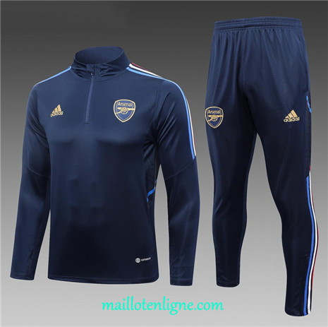 Thai Maillot Ensemble Arsenal Survetement 2023 2024 Bleu ML0262