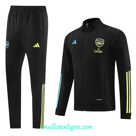 Thai Maillot Ensemble Arsenal Veste Survetement 2023 2024 Noir ML0273