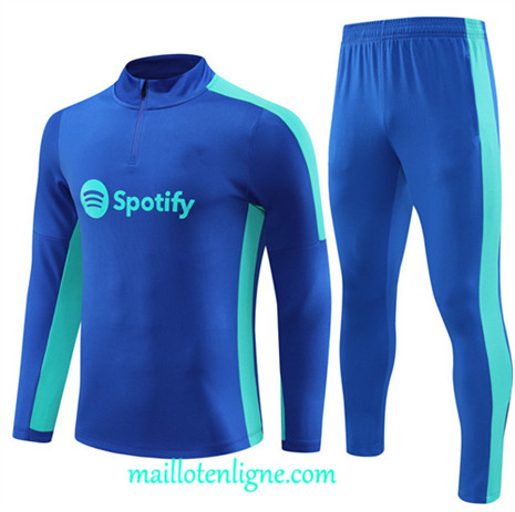 Thai Maillot Ensemble Barcelone Survetement 2023 2024 Bleu ML0300