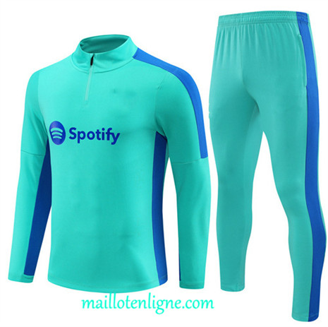 Thai Maillot Ensemble Barcelone Survetement 2023 2024 Bleu ML0301