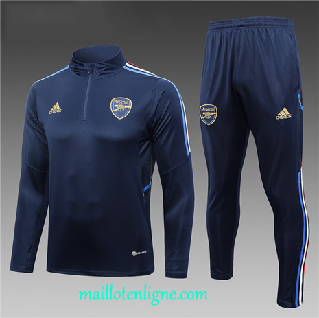 Thai Maillot Ensemble Arsenal Enfant Survetement 2023 2024 Bleu ML0684