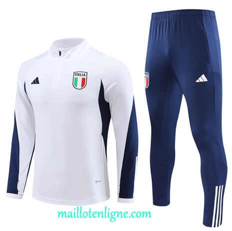 Thai Maillot Ensemble Italie Enfant Survetement 2023 2024 Blanc ML0734