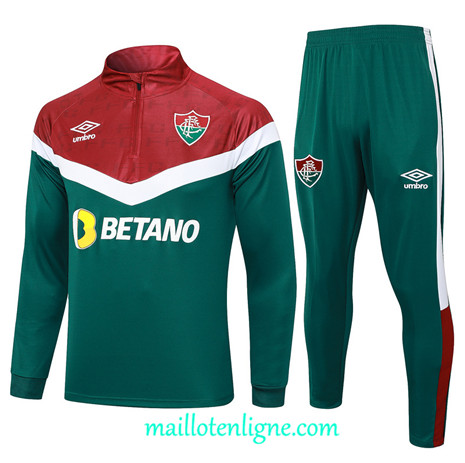 Thai Maillot Ensemble Fluminense Survetement 2023 2024 Vert ML0279