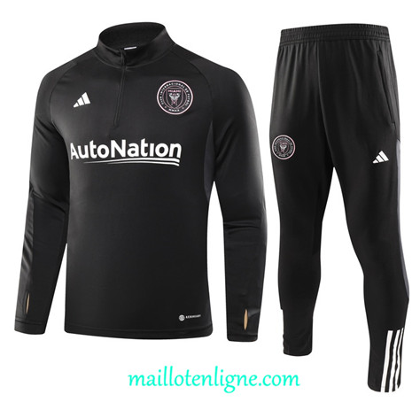 Thai Maillot Ensemble Inter Miami Survetement 2023 2024 Noir ML0288