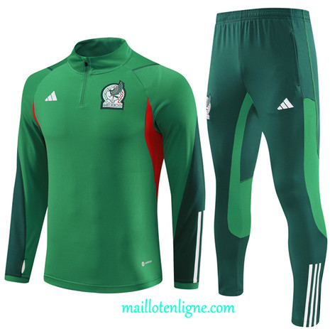 Thai Maillot Ensemble Mexique Survetement 2023 2024 Vert ML0405