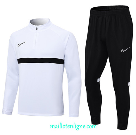 Thai Maillot Ensemble Nike Survetement 2023 2024 Blanc ML0409