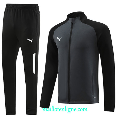 Thai Maillot Ensemble Puma Veste Survetement 2023 2024 Gris ML0640
