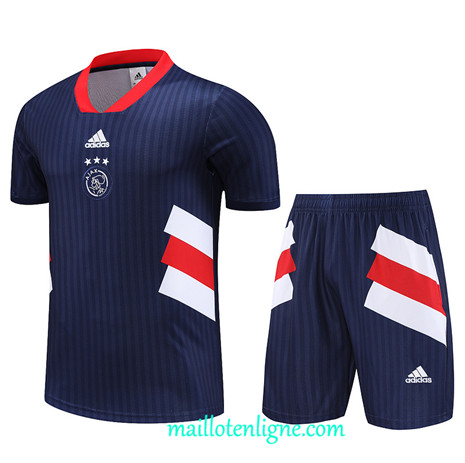 Thai Maillot Ensemble AFC Ajax + Short Training 2023 2024 Bleu ML0844