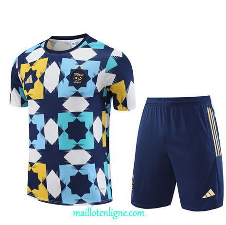 Thai Maillot Ensemble Algérie Enfant + Short Training 2023 2024 Bleu ML0850