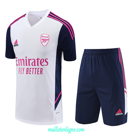 Thai Maillot Ensemble Arsenal + Short Training 2023 2024 Blanc ML0871