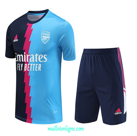 Thai Maillot Ensemble Arsenal + Short Training 2023 2024 Bleu ML0872