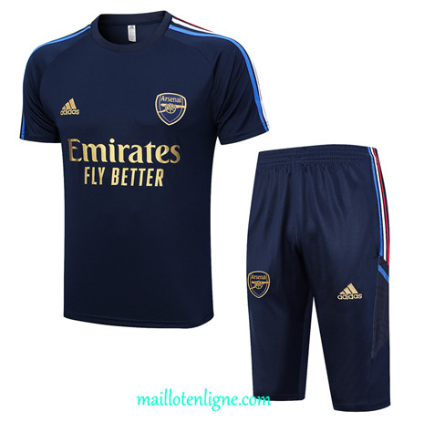 Thai Maillot Ensemble Arsenal + Short Training 2023 2024 Bleu ML0875