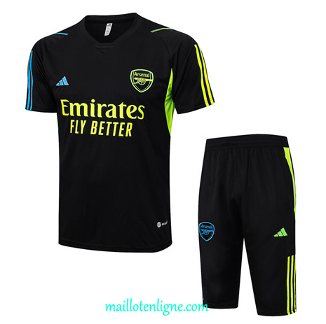 Thai Maillot Ensemble Arsenal + Short Training 2023 2024 Noir ML0876