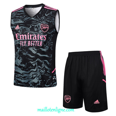 Thai Maillot Ensemble Arsenal Debardeur Training 2023 2024 Bleu ML0883