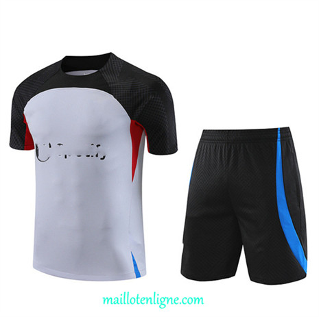 Thai Maillot Ensemble Barcelone + Short Training 2023 2024 Gris ML0917