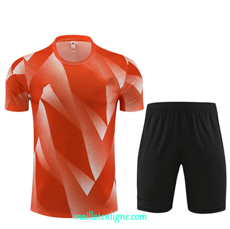 Thai Maillot Ensemble Bayern Munich Enfant + Short Training 2023 2024 Orange ML0945