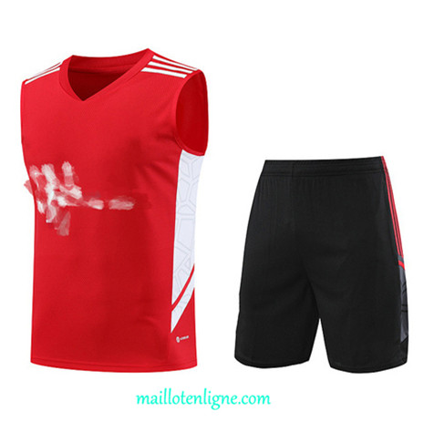 Thai Maillot Ensemble Bayern Munich Debardeur Training 2023 2024 Rouge ML0955