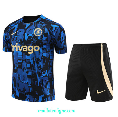 Thai Maillot Ensemble Chelsea + Short Training 2023 2024 Bleu ML0960